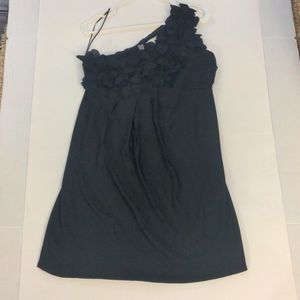 EUC Lush One Shoulder Dress with Petal Ruching L